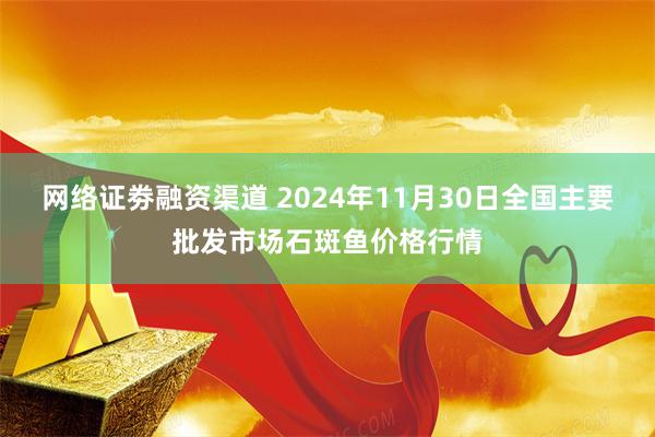 网络证劵融资渠道 2024年11月30日全国主要批发市场石斑