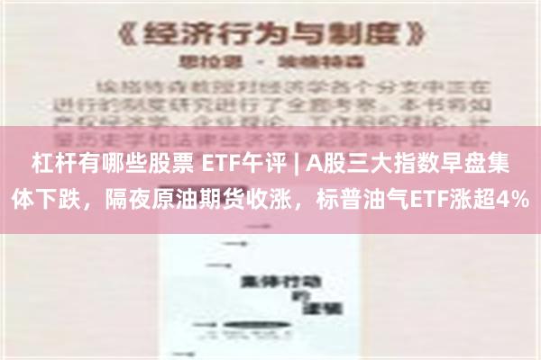 杠杆有哪些股票 ETF午评 | A股三大指数早盘集体下跌，隔